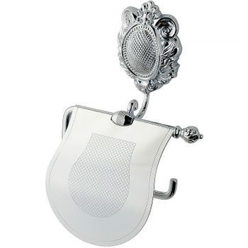 Держатель туалетной бумаги Migliore Cleopatra 16654 с крышкой Хром — фото 1, Держатели туалетной бумаги