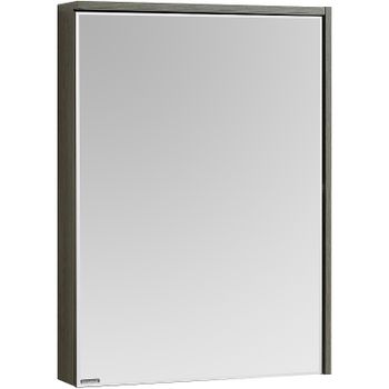 Зеркальный шкаф Aquaton Стоун 60 R 1A231502SXC80 с подсветкой Грецкий орех — фото 1, Зеркальные шкафы в ванную