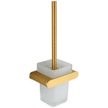 Ершик для унитаза Nofer Capri 16227.G Золото матовое — фото 1, Ершики для унитаза