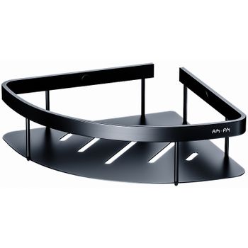 Полка корзина AM.PM Sense L A7454122 угловая Черная матовая — фото 1, Полки для ванной и душа