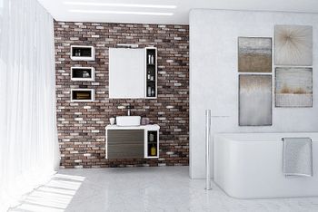 Полка Aquaton Брук 20 1A201101BCDF0 Дуб ферр — фото 4, Полки