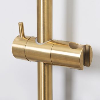 Душевая штанга WasserKRAFT Aisch A190 Золото матовое — фото 3, Штанги для душа