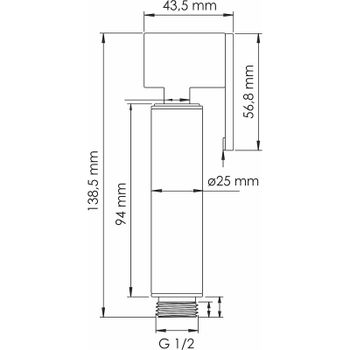 Гигиенический душ WasserKRAFT Asphe A335 Розовое золото — фото 2, Гигиенические души