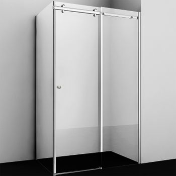 Душевой уголок WasserKRAFT Vils 110x100 56R16 профиль Хром стекло прозрачное — фото 1, Прямоугольные душевые уголки