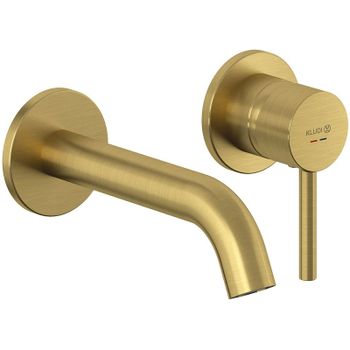 Смеситель для раковины Kludi Bozz 38244N076S Золото брашированное — фото 1, Смесители для раковины