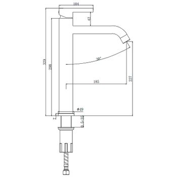 Смеситель для раковины Splenka S221.15.09 Графит матовый — фото 3, Смесители для раковины