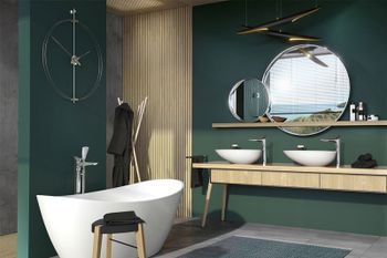 Смеситель для ванны Kludi Ambienta 535900575 Хром — фото 6, Смесители напольные