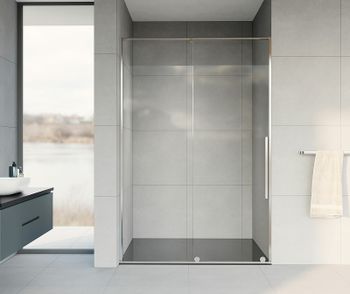 Душевая дверь Vincea Arno 150 VPS-1A150CL профиль Хром стекло прозрачное — фото 3, Раздвижные душевые двери