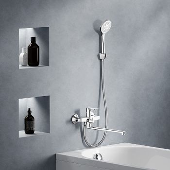 Смеситель для ванны Damixa Apollo 479500000 универсальный Хром — фото 2, Смеситель для ванны