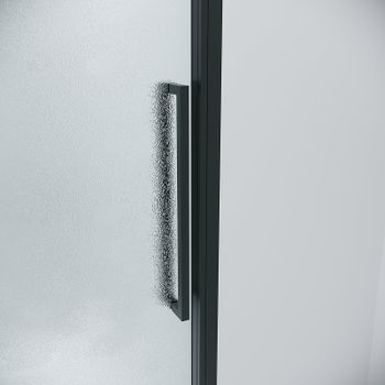 Душевая дверь Grossman Cosmo 120 100.K33.02.120.21.02 профиль Черный матовый стекло шиншилла — фото 7, Раздвижные душевые двери