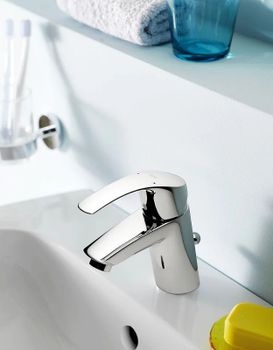 Смеситель для раковины Grohe Eurosmart 33188002 Хром — фото 2, Смесители для раковины