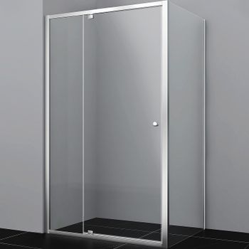 Душевой уголок WasserKRAFT Aula 100х80 11P17 профиль Хром стекло прозрачное — фото 1, Прямоугольные душевые уголки