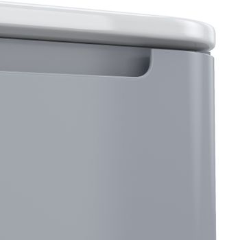 Тумба с раковиной Iddis Edifice 80 EDI80L0i95K подвесная Светло-серая — фото 4, Тумбы с раковиной