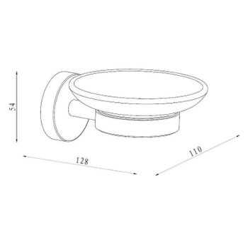 Мыльница Damixa Scandi Pro HASP34200 Хром — фото 2, Мыльницы