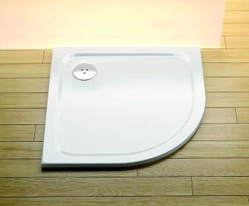 Душевой поддон из искусственного камня Ravak Elipso Pro Chrome 90х90 XA247701010 Белый — фото 2, Душевые поддоны из искусственного камня