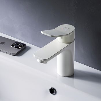 Смеситель для раковины AM.PM X-Joy F85A02133 Белый — фото 8, Смесители для раковины