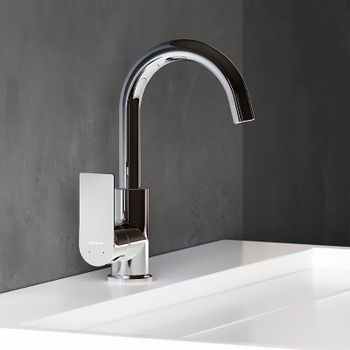 Смеситель для раковины Damixa Apollo 470220000 Хром — фото 2, Смесители для раковины