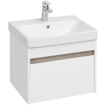 Тумба под раковину Aquaton Марти 55 1A263201MY010 подвесная Ясень шимо — фото 1, Тумбы под раковину