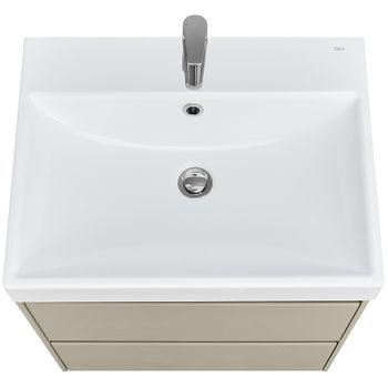 Тумба под раковину Roca Ona 60 A857613510 подвесная Бежево-серая матовая — фото 2, Тумбы под раковину