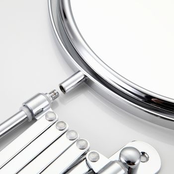 Косметическое зеркало Frap F6408 с увеличением Хром — фото 5, Косметические зеркала