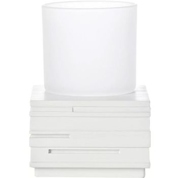 Стакан для зубных щеток Ridder Brick 22150101 Белый — фото 1, Стаканы для зубных щеток