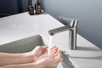 Смеситель для раковины Splenka S222.10.09 Графит матовый — фото 4, Смесители для раковины