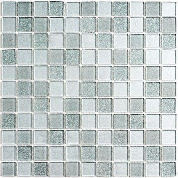 Мозаика Bonaparte Стеклянная Shine Silver 30х30 см — фото 1, Мозаика