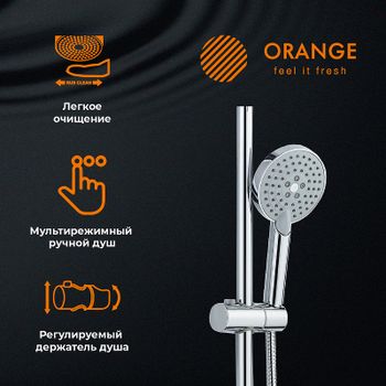 Душевая система Orange O-Shower OW02 Хром — фото 12, Душевые стойки