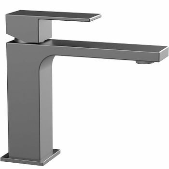 Смеситель для раковины Vincea Cube VBF-1C01GM Вороненая сталь — фото 1, Смесители для раковины