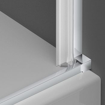 Душевая дверь Vincea Alpha 60 VDP-3AL600CL профиль Хром стекло прозрачное — фото 4, Распашные душевые двери