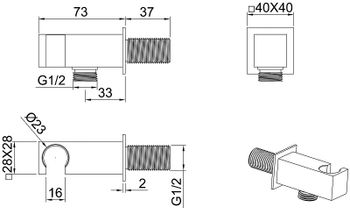 Душевой гарнитур Allen Brau Infinity 5.21021-00 Хром — фото 6, Душевые гарнитуры