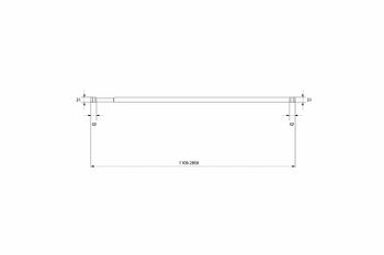 Карниз для ванны Milardo 010A200M14 Белый — фото 4, Карнизы для ванной