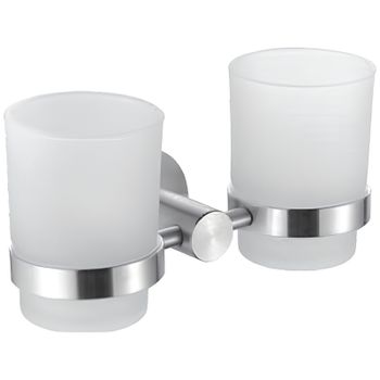 Стакан для зубных щеток Haiba HB8308 двойной Нержавеющая сталь — фото 1, Стаканы для зубных щеток