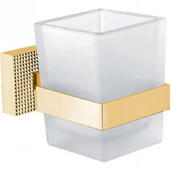 Стакан для зубных щеток Cezares Prizma PRIZMA-TUMS-03/24 Золото 24 карат — фото 1, Стаканы для зубных щеток