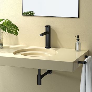 Смеситель для раковины Teska Liva Leo S E5414 Черный матовый — фото 2, Смесители для раковины