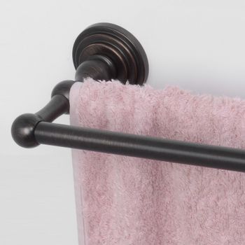 Полотенцедержатель WasserKRAFT Isar K-7340 двойной Темная бронза — фото 3, Полотенцедержатели