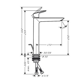 Товар: Смеситель для раковины Hansgrohe Logis Fine 71257000 Хром - фото 4 Смеситель для раковины Hansgrohe Logis Fine 71257000 Хром — фото 4, Смесители для раковины