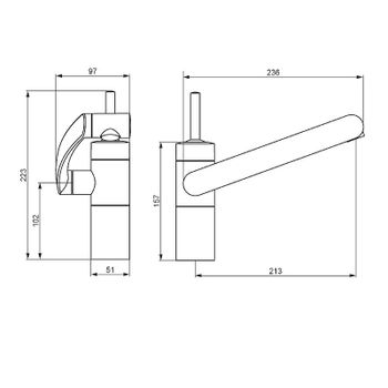 Смеситель для кухни Damixa Arc 290007264 Никель — фото 4, Смесители для кухни