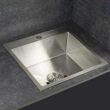 Кухонная мойка Fabia 50х45 50453 Сатин — фото 6, Кухонные мойки