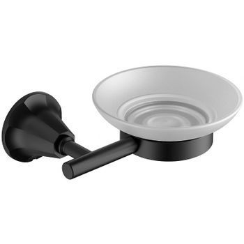 Мыльница CeramaLux Biatrichi 73004-1 Черная матовая — фото 1, Мыльницы