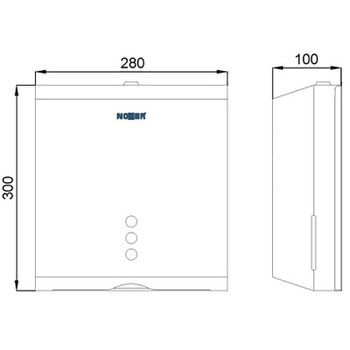 Диспенсер для бумажных полотенец Nofer 04006.N Черный матовый — фото 2, Диспенсеры бумажных полотенец