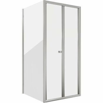 Душевой уголок Grossman Advans 80х80 GR-8080Ad профиль Хром стекло прозрачное — фото 1, Квадратные душевые уголки