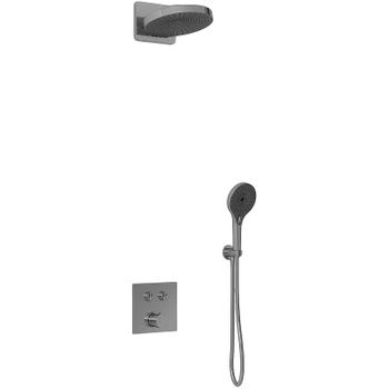 Душевая система Vincea Inspire VSFW-4I211GM Вороненая сталь — фото 1, Встраиваемые душевые комплекты