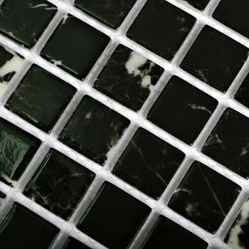 Мозаика Bonaparte Стеклянная Mia black glossy 30х30 см — фото 2, Мозаика