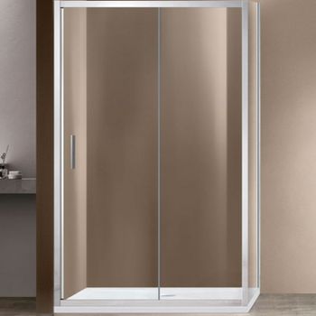 Душевой уголок Vincea Garda 150х80 VSR-1G8015CL профиль Хром стекло прозрачное — фото 1, Прямоугольные душевые уголки