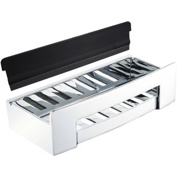 Полка корзина Bemeta Cytro 102208292 со скребком Хром — фото 1, Полки для ванной и душа