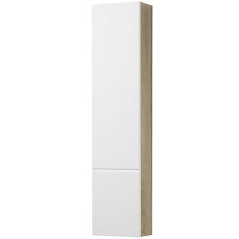 Подвесной шкаф Aquaton Мишель 23 1A244303MIX40 Дуб эндгрейн Белый — фото 1, Шкафы для ванной