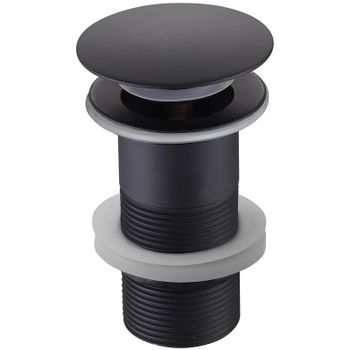 Донный клапан Aquatek AQ6000MB click-clack Черный матовый — фото 1, Донные клапаны