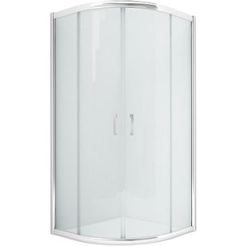 Душевой уголок New Trendy New Varia Chrome 80х80 K-0495 профиль Хром стекло прозрачное — фото 1, Душевые уголки четверть круга