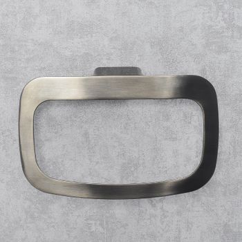 Кольцо для полотенец WasserKRAFT Wiese K-8960 Оружейная сталь — фото 2, Полотенцедержатели